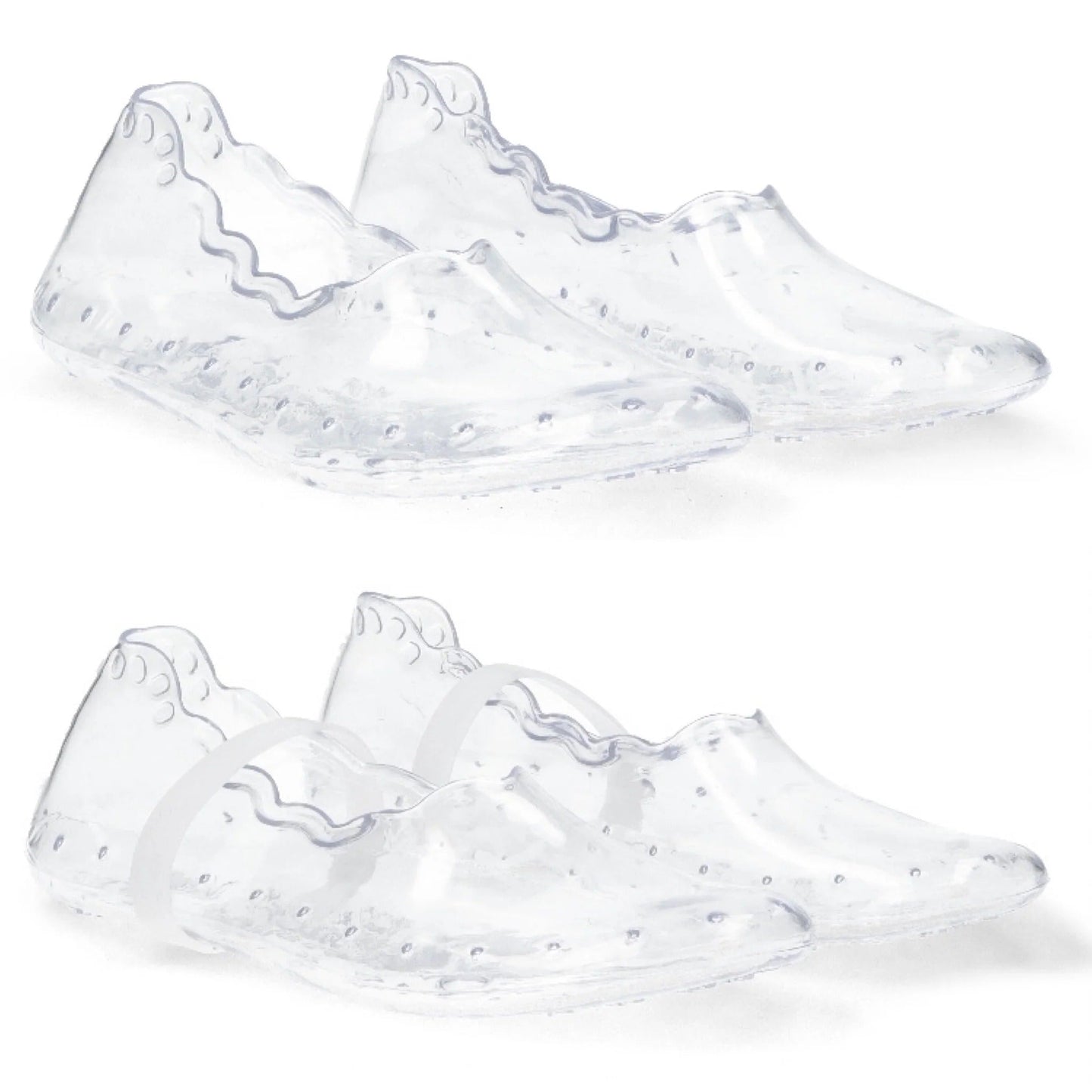 Silver Stars – Transparente Glitzerschuhe