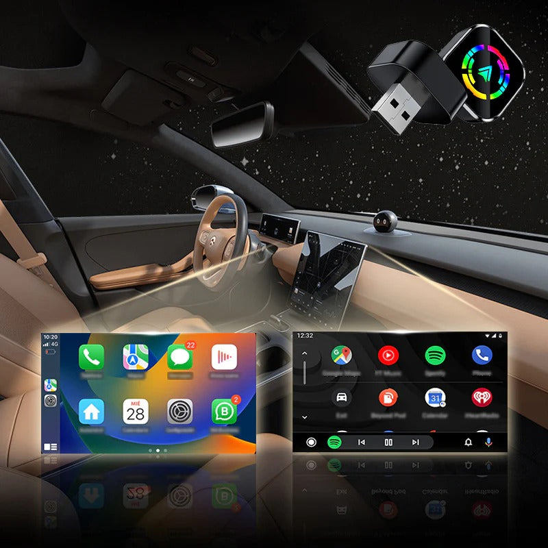 Kabelloser CarPlay-Adapter für iPhone & Android