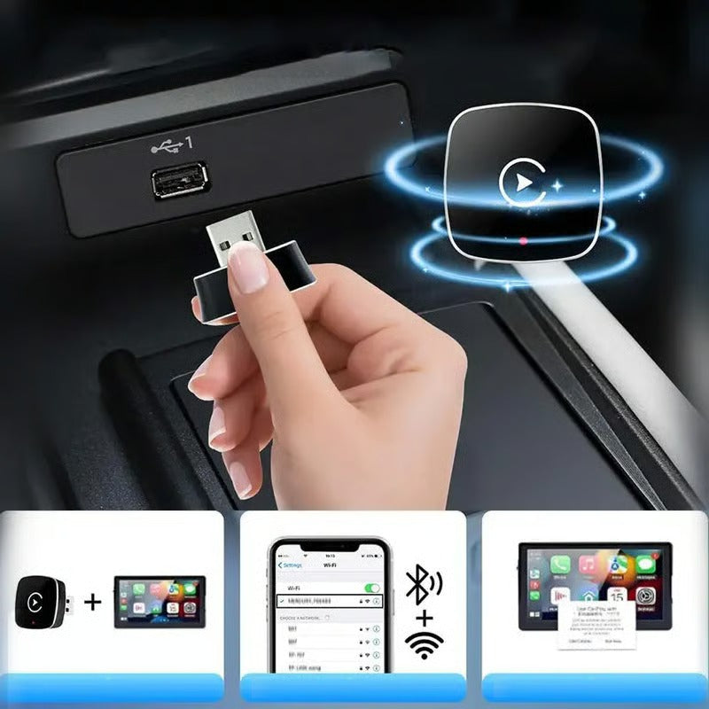 Kabelloser CarPlay-Adapter für iPhone & Android