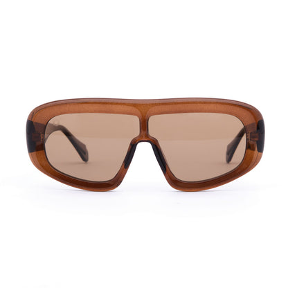 Sonnenbrille mit übergroßem Rahmen