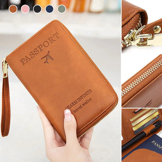 Multifunktionale RFID Reisepass-Brieftasche