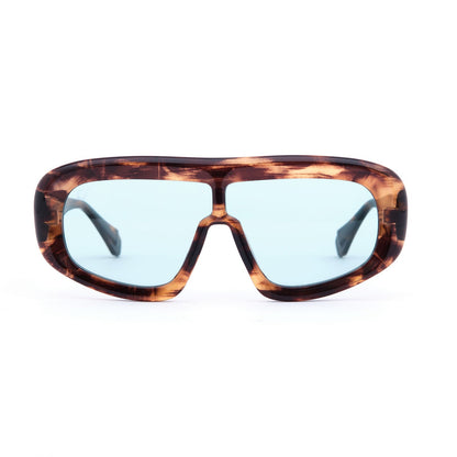 Sonnenbrille mit übergroßem Rahmen