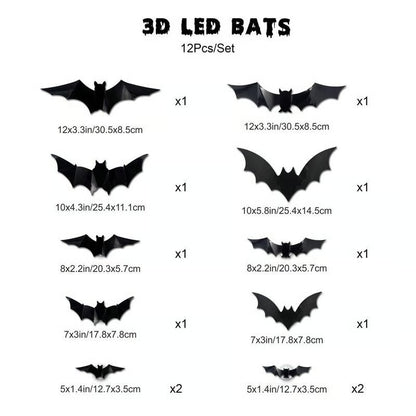 3D Fledermaus Design LED Dekoration