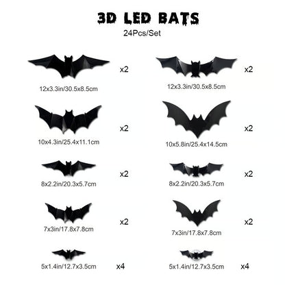 3D Fledermaus Design LED Dekoration