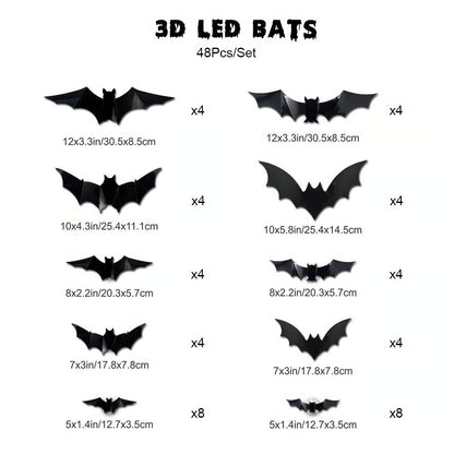3D Fledermaus Design LED Dekoration