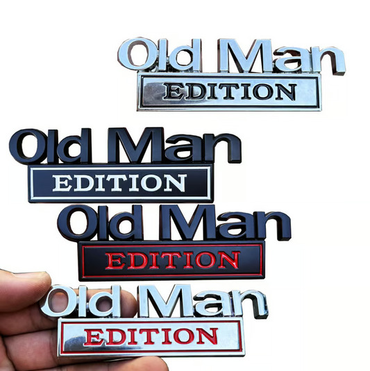 Old Man Edition Auto-Emblem