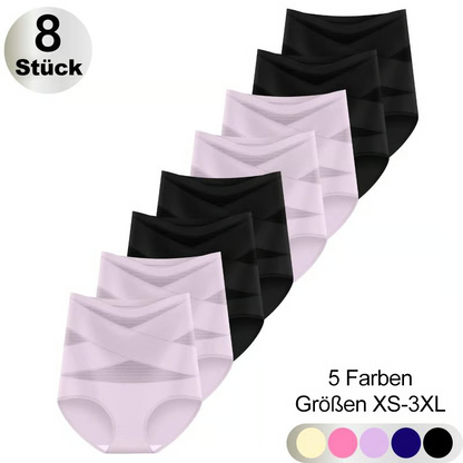 4er-Pack Miederhöschen mit hoher Taille für Damen