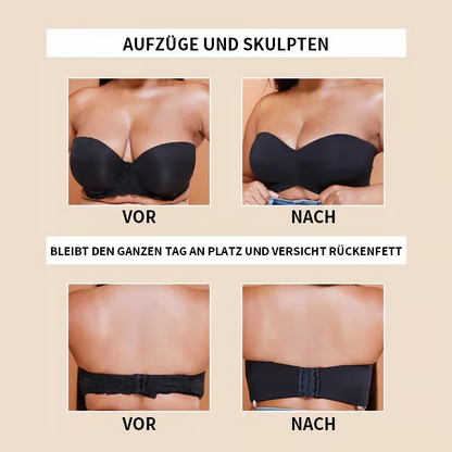 Nahtloser, trägerloser und wandelbarer Bandeau-BH mit vollem Halt