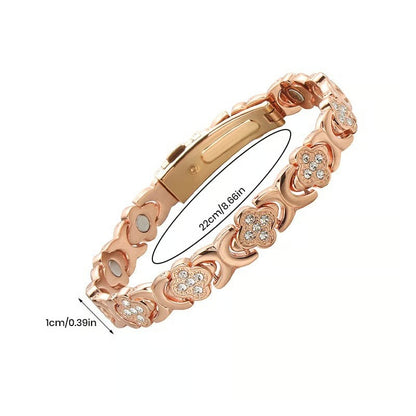 Blumenarmband aus Kupfer