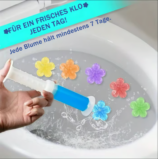 84 Blumen Toilettenreiniger Gelstempel