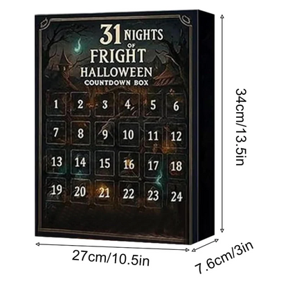 31 Nächte des Schreckens Halloween-Countdown-Box
