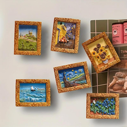 Van Gogh inspiriertes Kühlschrankmagnet-Set