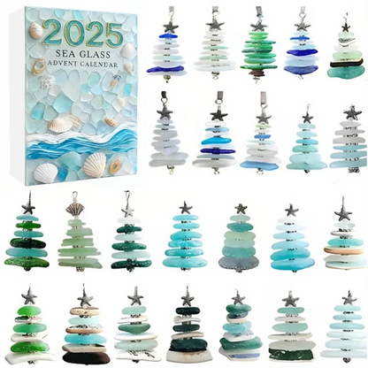 Seeglas-Weihnachtsbaum-Adventskalender | Hinter jeder Tür eine Überraschung