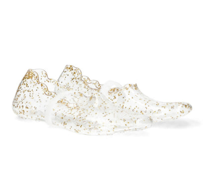 Silver Stars – Transparente Glitzerschuhe